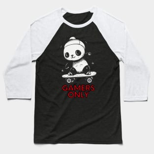 Gamers Only Panda Baseball T-Shirt